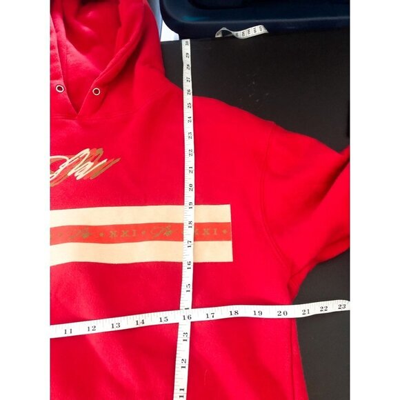 Jake Paul Fanjoy Red Pullover Hoodie Sweatshirt Medium - Picture 3 of 6